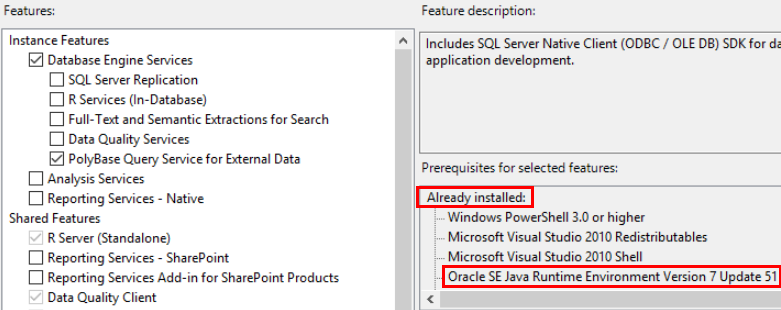 Resolving PolyBase Installation Errors in SQL Server 2016 3 "jre3"