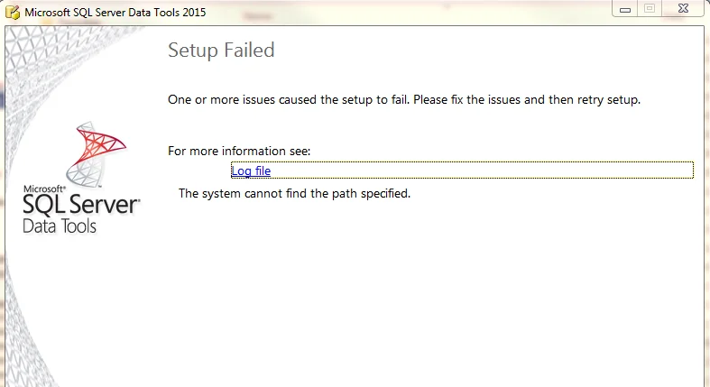 Installing SQL Server Data Tools for Visual Studio 2015 2 "ssdt20152"
